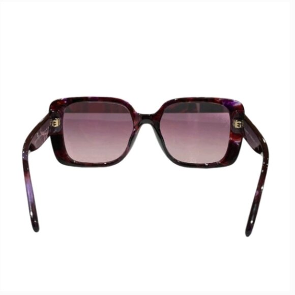 Coach Purple Tortoise Shell Oversized Square Sunglasses - NEW $211 MSRP main image 7